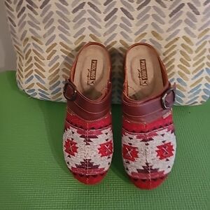 Pikolinos Knit Slip-On Clogs Arch Support Denia Arcilla US 8